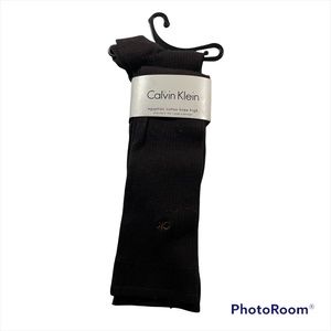 NWT Calvin Klein brown Egyptian cotton knee high Shoe size 6-10.5